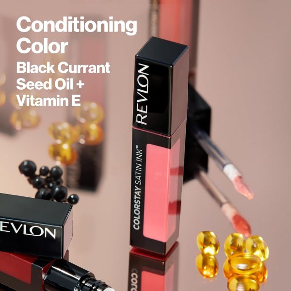 ⁦Revlon ColorStay Satin Ink Liquid Lipstick - Silky Sienna⁩ - الصورة ⁦7⁩