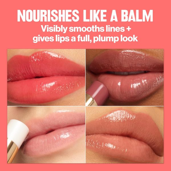 ⁦Revlon Super Lustrous Glass Shine Balm, Moisturizing Lip Makeup, Shiny Finish, Made with Hydrating and Nourishing Ingredients for Comfortable Wear, 008 Rum Raisin, 0.11 oz⁩ - الصورة ⁦5⁩