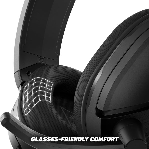 ⁦Turtle Beach Recon 200 Gen 2 Powered Gaming Headset for Xbox Series X, Xbox Series S, & Xbox One, PlayStation 5, PS4, Nintendo Switch, Mobile, & PC with 3.5mm connection - Black⁩ - الصورة ⁦4⁩