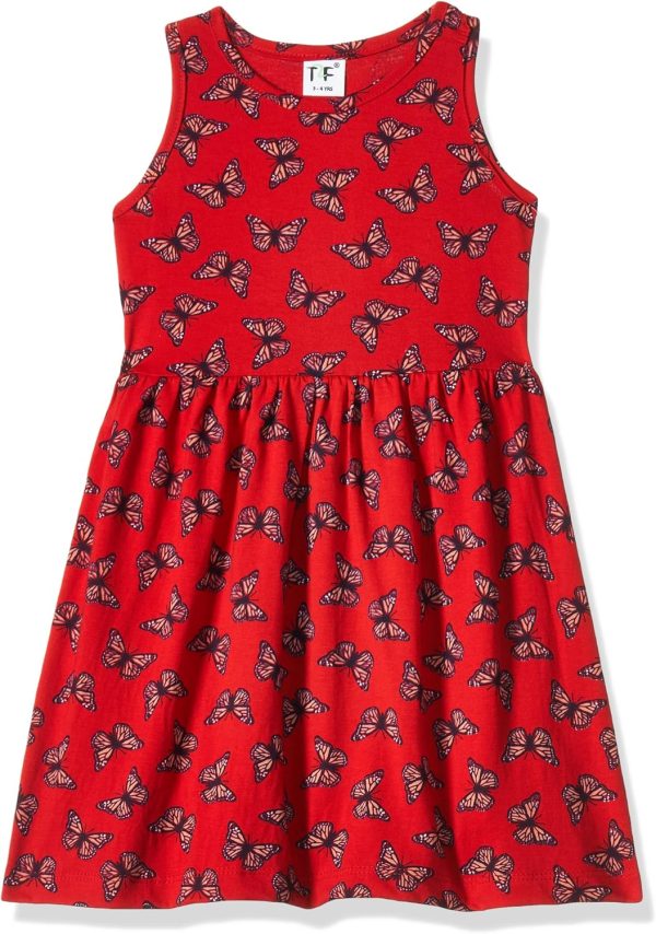 ⁦T2F girls Girls Sleeve Less Casual dress-GLS-DRZ-04 Casual Dress (pack of 3)⁩ - الصورة ⁦3⁩