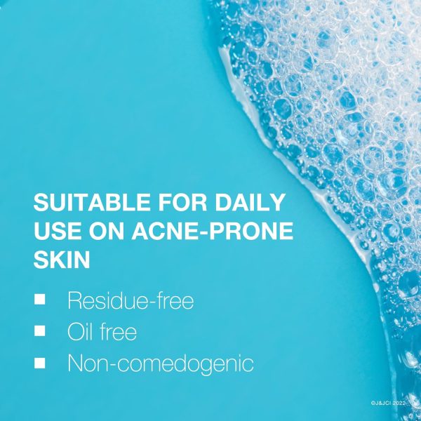 ⁦Neutrogena Oil-Free Acne Fighting Facial Cleanser with Salicylic Acid Acne Treatment Medicine, Daily Oil-Free Acne Face Wash for Acne-Prone Skin, 9.1 fl. oz, 3 pk⁩ - الصورة ⁦6⁩