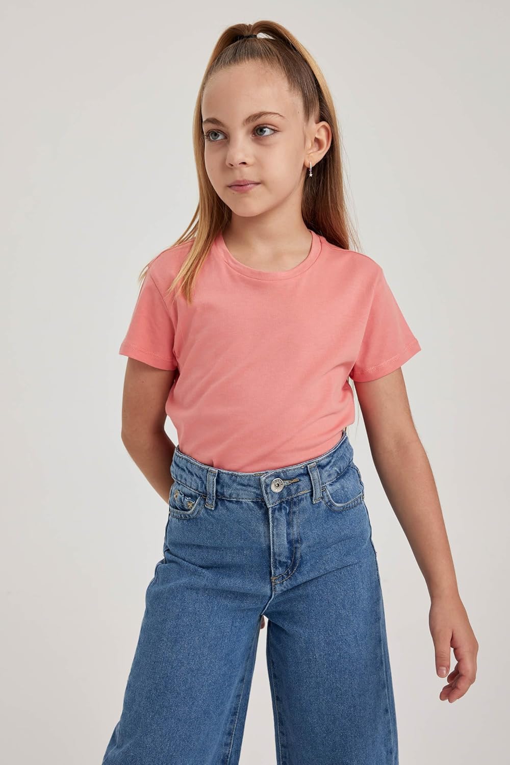 DeFacto Girl's B0672a8 T-Shirt 5 DeFacto Girl's B0672a8 T-Shirt - الصورة 5