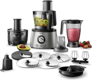 Philips Food Processor 1300 Watts Gray, HR7778