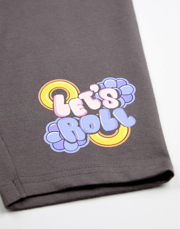 ⁦Sonic The Hedgehog Girls Pink T-Shirt and Shorts Set | Cute 'Let’s Roll' Sonic & Amy Rose Graphic Tee Short-Sleeve⁩ - الصورة ⁦7⁩