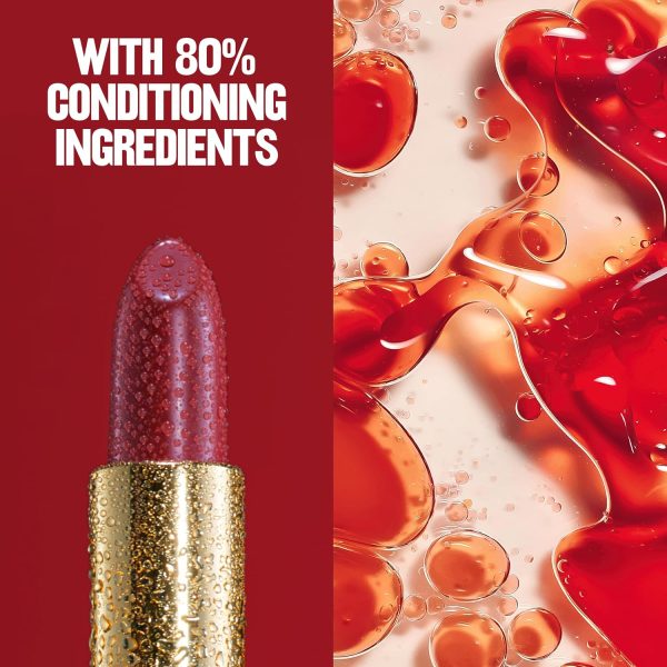 ⁦Revlon Super Lustrous Lipstick with Vitamin E and Avocado Oil, Cream Lipstick in Burgundy, 477 Black Cherry, 0.15 oz⁩ - الصورة ⁦6⁩