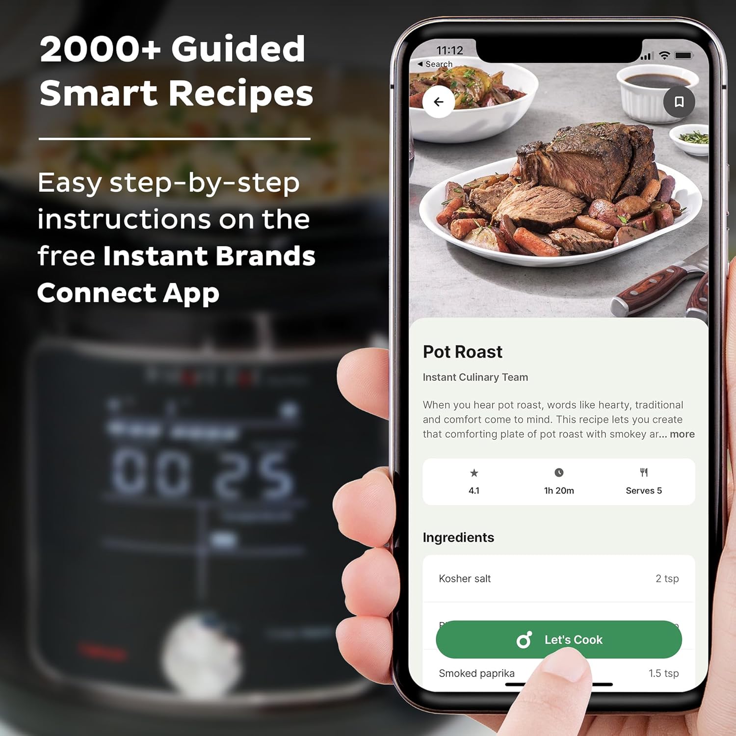 Instant Pot Pro Plus Wi-Fi Smart 10-in-1, Pressure Cooker, Slow Cooker, Rice Cooker, Steamer, Sauté Pan, Yogurt Maker, Warmer, Canning Pot, Sous Vide, Includes App with Over 800 Recipes, 6 Quart 3 Instant Pot Pro Plus Wi-Fi Smart 10-in-1, Pressure Cooker, Slow Cooker, Rice Cooker, Steamer, Sauté Pan, Yogurt Maker, Warmer, Canning Pot, Sous Vide, Includes App with Over 800 Recipes, 6 Quart - الصورة 3