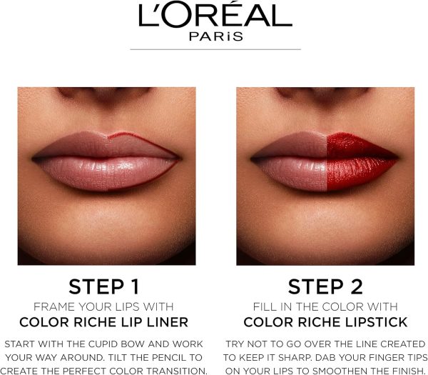 ⁦L’Oréal Paris Colour Riche Lip liner, 126 Excusez Moi, 4 gm⁩ - الصورة ⁦5⁩