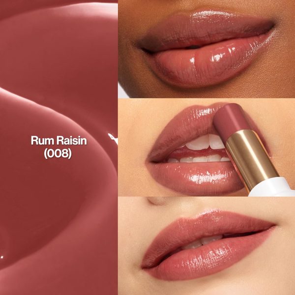 ⁦Revlon Super Lustrous Glass Shine Balm, Moisturizing Lip Makeup, Shiny Finish, Made with Hydrating and Nourishing Ingredients for Comfortable Wear, 008 Rum Raisin, 0.11 oz⁩ - الصورة ⁦2⁩