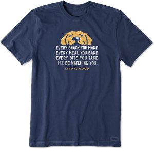 Life is Good Mens Crusher Pet Graphic T-Shirt