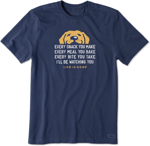 Life is Good Mens Crusher Pet Graphic T-Shirt