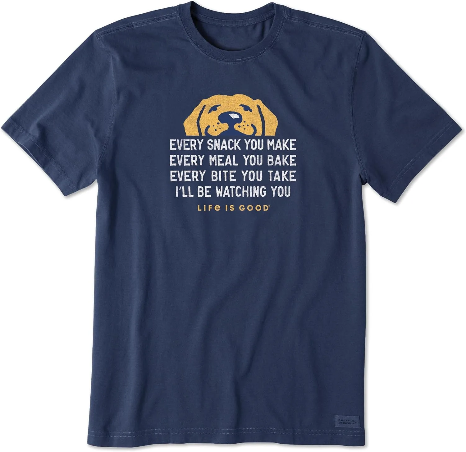 Life is Good Mens Crusher Pet Graphic T-Shirt