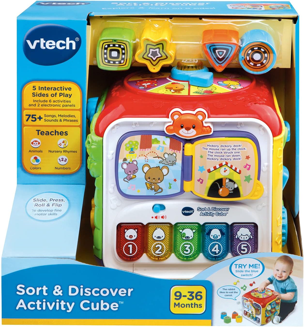 VTech Sort and Discover Activity Cube 4 VTech Sort and Discover Activity Cube - الصورة 4