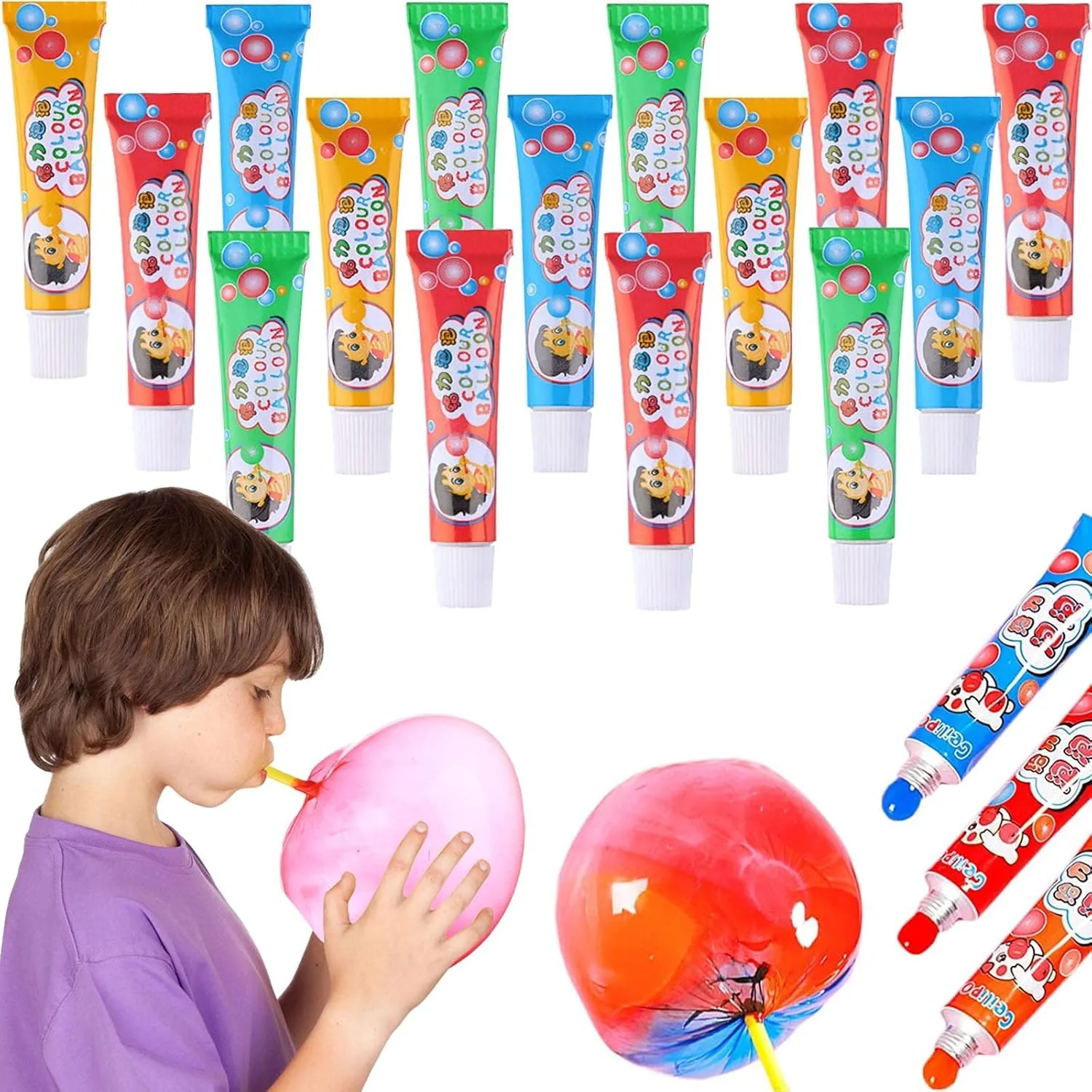 MAKINGTEC 20PCS Blow Plastic Bubbles Toy Set, Large Bubble Balloons Bubble Blowing Products Collection Kid-Friendly Bubble Blowing Toys for Kids Outside Party Birthday Gift Toddler Outdoor Toys