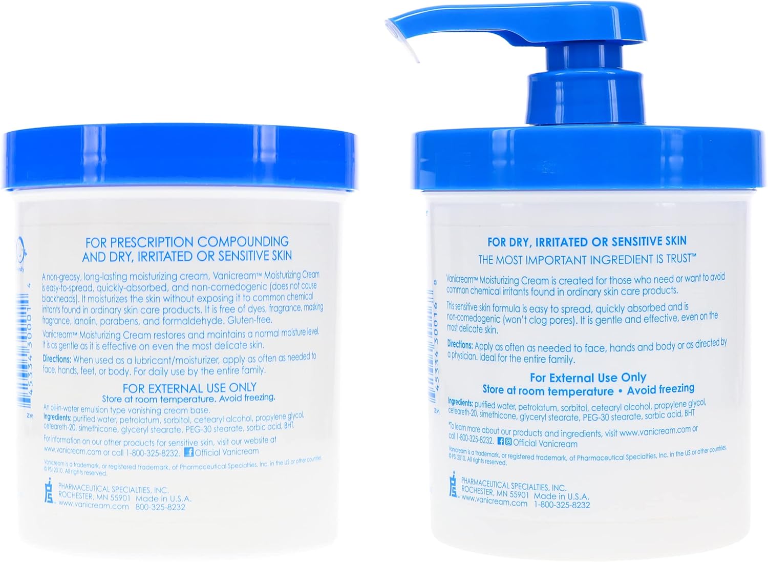 Vanicream Moisturizing Skin Cream for Sensitive Skin 1lb (Pack of 2)2 4 Vanicream Moisturizing Skin Cream for Sensitive Skin 1lb (Pack of 2)2 - الصورة 4