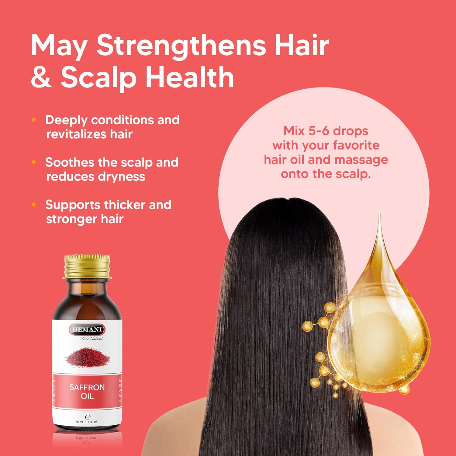 Hemani Saffron Oil 30ml by Hemani 7 Hemani Saffron Oil 30ml by Hemani - الصورة 7