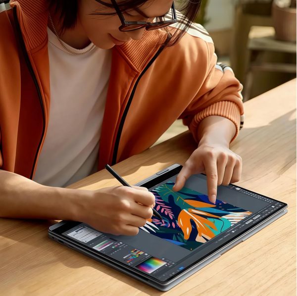 ⁦Samsung Galaxy Book4 Pro 360 2-in-1 Laptop, 16" 3K AMOLED Touchscreen, Intel Core Ultra 7 155H, 120Hz, 21H Battery, AI Power with Copilot, w/Pen (16GB RAM | 1TB PCIe SSD)⁩ - الصورة ⁦4⁩