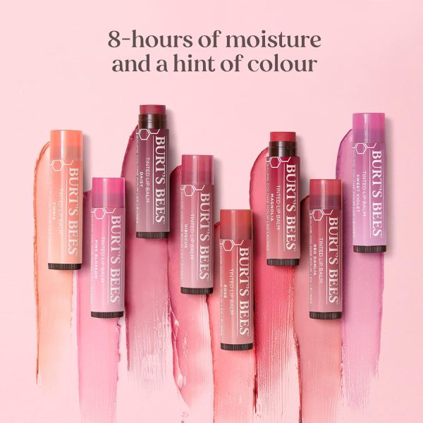 ⁦Burt's Bees Tinted Lip Balm Hibiscus⁩ - الصورة ⁦2⁩