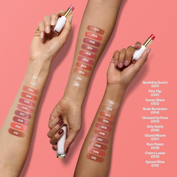 ⁦Revlon Super Lustrous Glass Shine Balm, Moisturizing Lip Makeup, Shiny Finish, Made with Hydrating and Nourishing Ingredients for Comfortable Wear, 008 Rum Raisin, 0.11 oz⁩ - الصورة ⁦7⁩