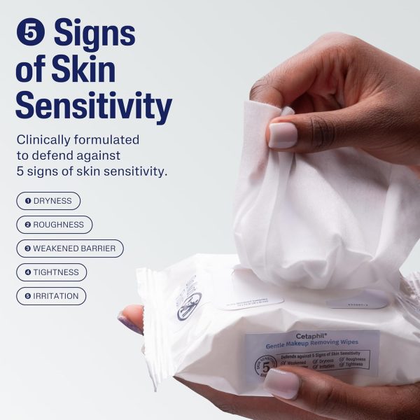 ⁦Cetaphil Gentle Makeup Removing Wipes 25⁩ - الصورة ⁦3⁩