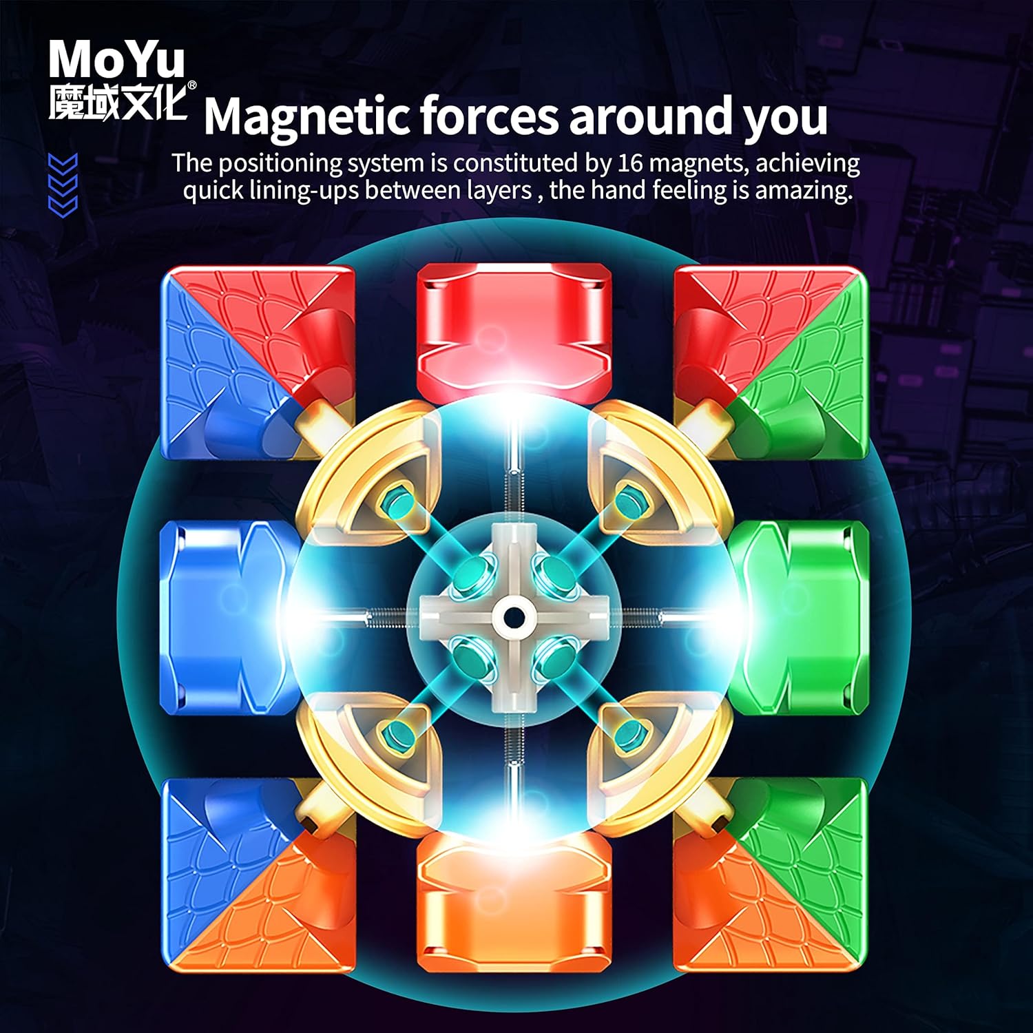 CuberShop Moyu Super RS3M 2022 3x3 Magnetic Speed Cube, moyu RS3 M Magnetic Professional 3x3 Stickerless Speed Cube, Upgraded Ver. of The Moyu RS3M 2021 & 2020 (Super RS 3M Series Magnetic Version) 7 CuberShop Moyu Super RS3M 2022 3x3 Magnetic Speed Cube, moyu RS3 M Magnetic Professional 3x3 Stickerless Speed Cube, Upgraded Ver. of The Moyu RS3M 2021 & 2020 (Super RS 3M Series Magnetic Version) - الصورة 7