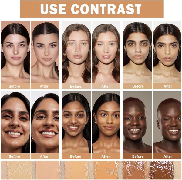 ⁦NALACAL 2 in 1 Concealer Full Coverage Foundation for Mature Skin, Oil Control Matte Liquid Makeup, Waterproof Base De Maquillaje, High Coverage - 02 Natural⁩ - الصورة ⁦3⁩