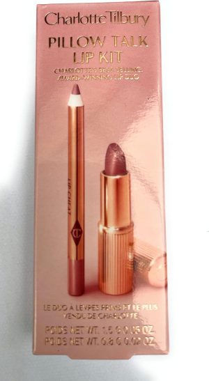 Charlotte Tilbury Pillow Talk Lip Kit - Matte Revolution Lipstick 1.5g Lip Cheat Liner 0.8g