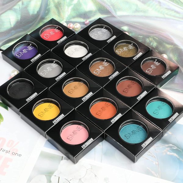 ⁦IS'MINE Single Eyeshadow Powder Palette Matte Coffee, High Pigment, Longwear Single Brown Eye Makeup for Day & Night (#04)⁩ - الصورة ⁦6⁩