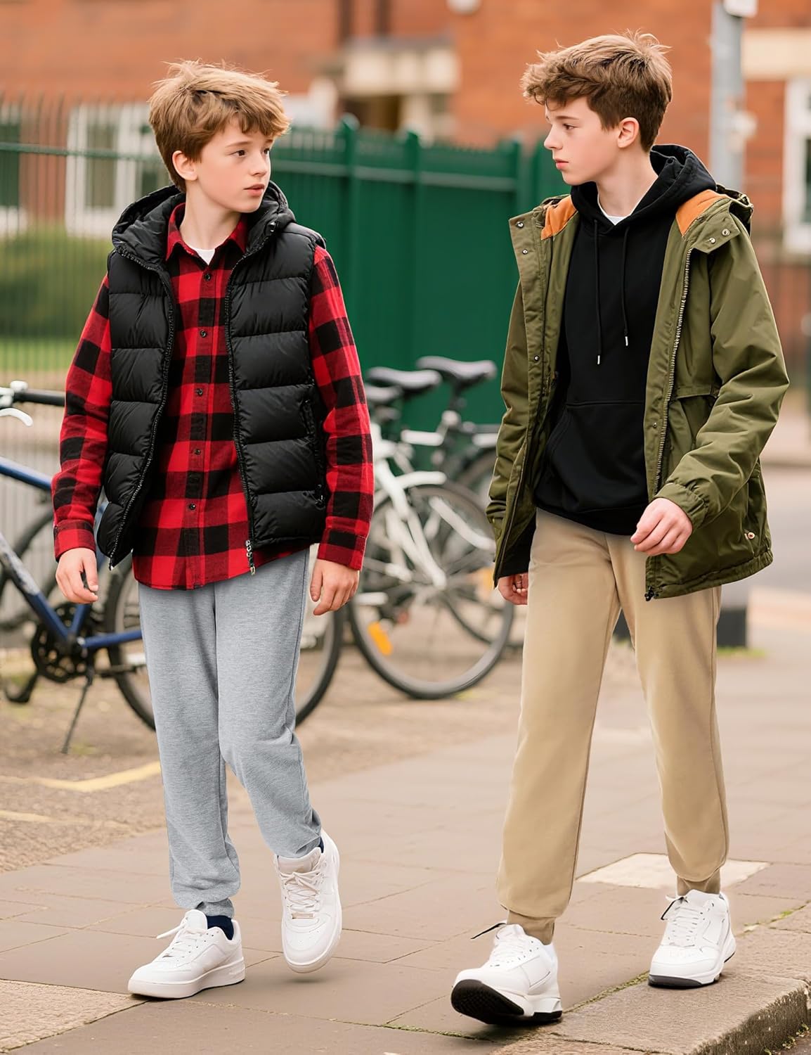 بي او او بي اتش بناطيل رياضية للاولاد، ملابس اطفال رياضية كاجوال مع رباط بوكيت 5-14 سنة 7 بي او او بي اتش بناطيل رياضية للاولاد، ملابس اطفال رياضية كاجوال مع رباط بوكيت 5-14 سنة - الصورة 7