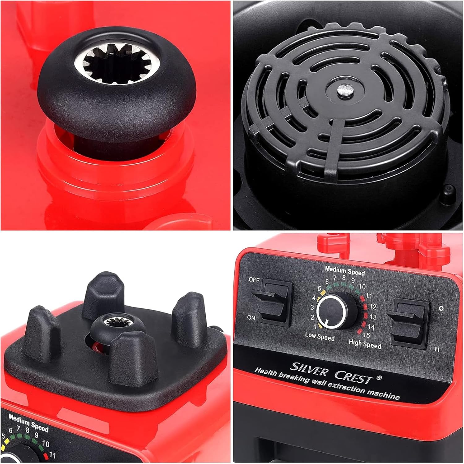 MOTIM Professional Blender, Smoothie Blender, Fruit Juicer, Home and Commercial Blender, Blender for kitchen 2000ml for Crushing Ice, Frozen Dessert, Fruit 7 MOTIM Professional Blender, Smoothie Blender, Fruit Juicer, Home and Commercial Blender, Blender for kitchen 2000ml for Crushing Ice, Frozen Dessert, Fruit - الصورة 7