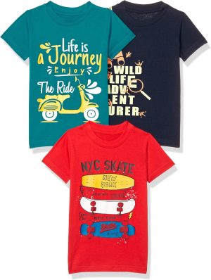 T2F Boy's BYS-TSRT-SLD-01 T-Shirt