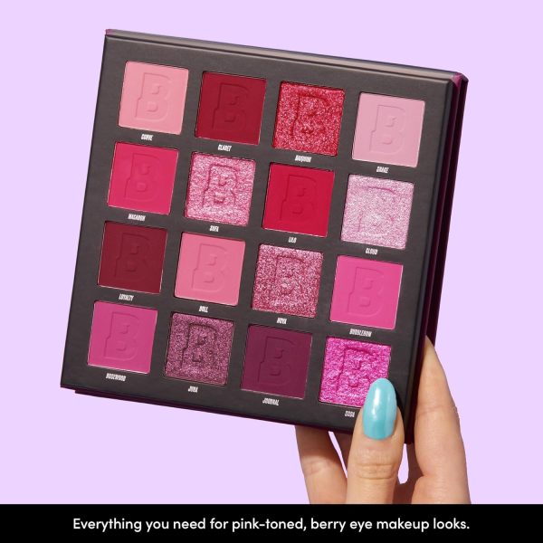 ⁦BEAUTY BAY Berry Colour Eyeshadow Palette - 16 Eye Shadow Shades - Ultra Pigmented Pinks, Purple, Reds, Eye Make-Up - Matte Metallic Shimmer Makeup Set - Vegan And Cruelty-Free⁩ - الصورة ⁦3⁩