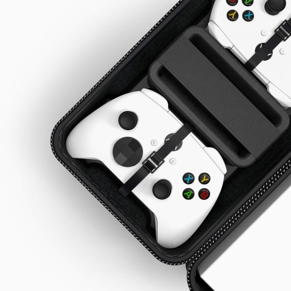 ⁦SHBC Hard Carrying Case Compatible with Xbox Series S Game Console Travel Storage Bag for Wireless Controllers and Cables⁩ - الصورة ⁦6⁩