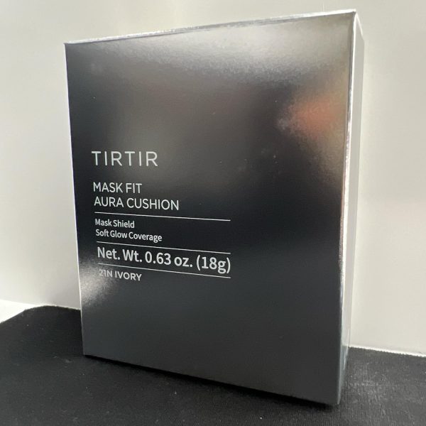 ⁦TIRTIR Aura Glow Cushion | Semi-Glow Finish, 72-Hour Radiance, Buildable coverage, Moisturized, Buildable skin, Korean Cushion, Pack of 1 (0.63 oz.), 21N Ivory⁩ - الصورة ⁦7⁩