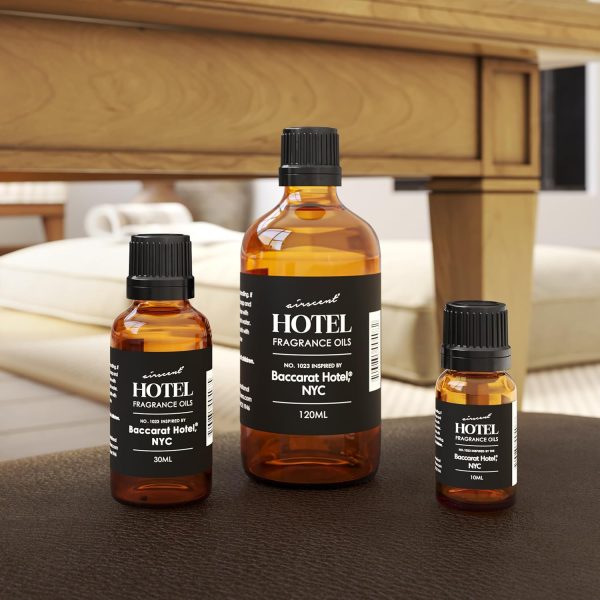 ⁦AirScent Hotel Diffuser Oil Inspired by The Baccarat Hotel Scent - Love Affair Fragrance Oil No. 1023 for Ultrasonic and Waterless Diffusers and Crafting - 10 mL, 0.34 fl oz Glass Bottle with Dropper⁩ - الصورة ⁦3⁩