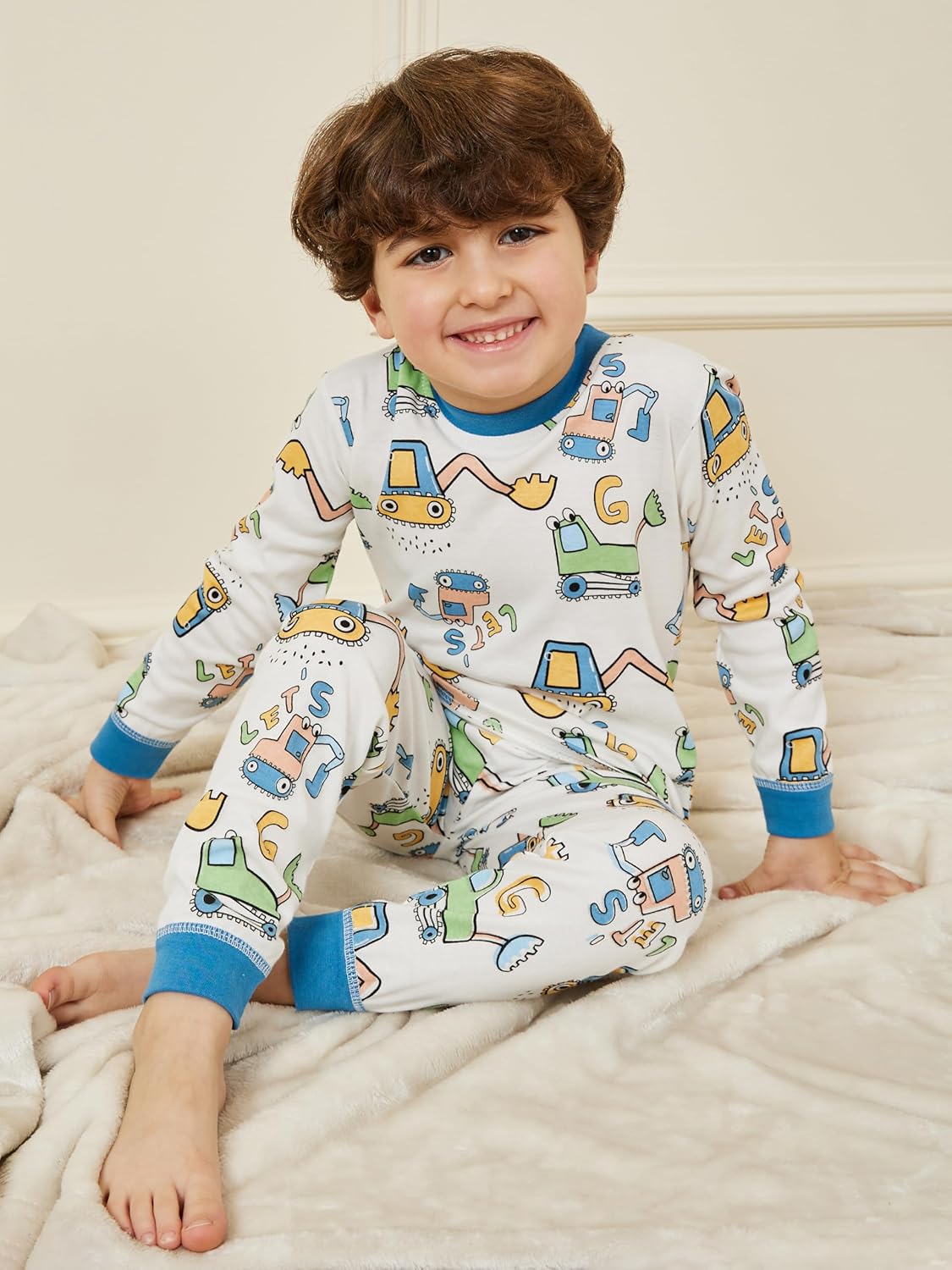 طقم بيجامة وتيشرت مطبوع عليه رسومات للاولاد من ستايلي 3 طقم بيجامة وتيشرت مطبوع عليه رسومات للاولاد من ستايلي - الصورة 3