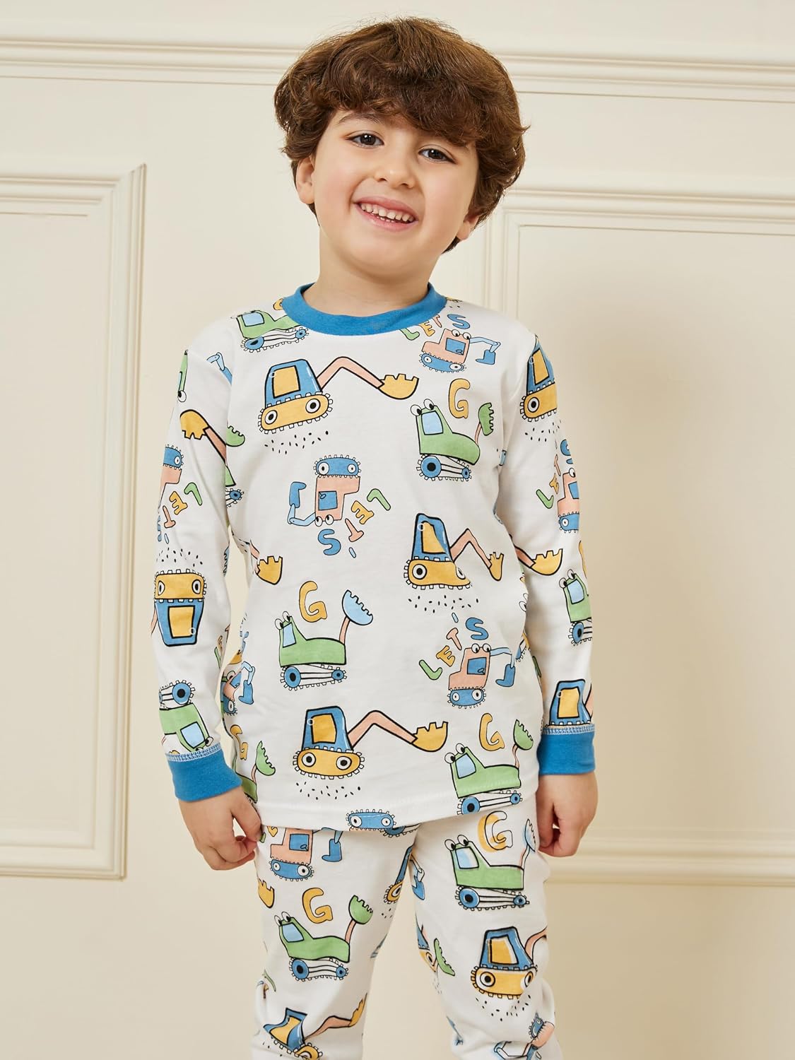 طقم بيجامة وتيشرت مطبوع عليه رسومات للاولاد من ستايلي 4 طقم بيجامة وتيشرت مطبوع عليه رسومات للاولاد من ستايلي - الصورة 4