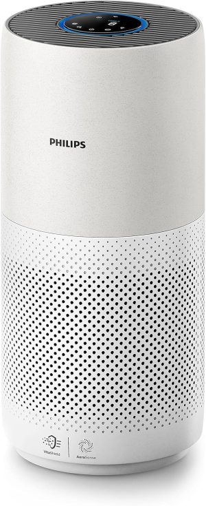 PHILIPS Air Purifier High Performance for Rooms Size of 98 m² removes house dust/aerosols and uncomfortable smell -Series 2000i AC2939/90