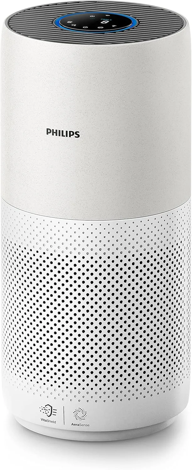 PHILIPS Air Purifier High Performance for Rooms Size of 98 m² removes house dust/aerosols and uncomfortable smell -Series 2000i AC2939/90