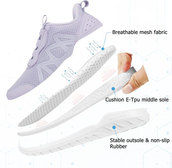 ⁦Men's Women's Running Shoes Comfortable Lightweight Breathable Sports Walking Tennis Sneakers Athletic Workout Gym Trainer⁩ - الصورة ⁦2⁩