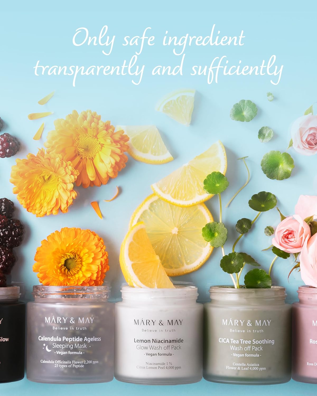 Mary&May Vegan Calendula Peptide Ageless Sleeping Mask 110g, Deep Hydration, Calendula petals, 25 types peptide, Hyaluronic, Gel type, Korean Facial Mask, marynmay 7 Mary&May Vegan Calendula Peptide Ageless Sleeping Mask 110g, Deep Hydration, Calendula petals, 25 types peptide, Hyaluronic, Gel type, Korean Facial Mask, marynmay - الصورة 7