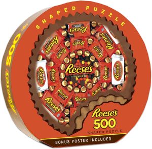 MasterPieces 500 Piece Jigsaw Puzzle for Adults, Family, Or Kids - Shaped Reese's - 22"x22"