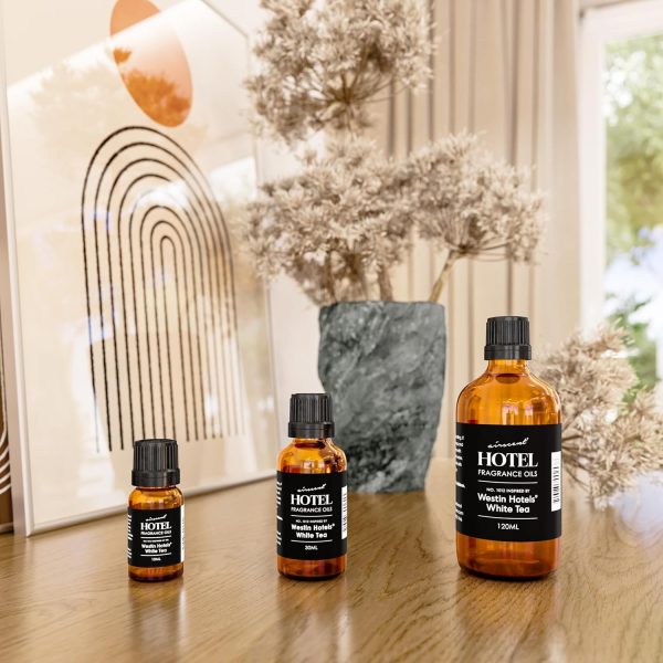 ⁦Hotel Diffuser Oil Inspired by Westin White Tea Hotel Scent - AirScent No. 1012 Fragrance Oil Blend - 30 mL, 1 fl oz Glass Dropper Bottle for Aromatherapy Diﬀusers and Humidifiers⁩ - الصورة ⁦5⁩