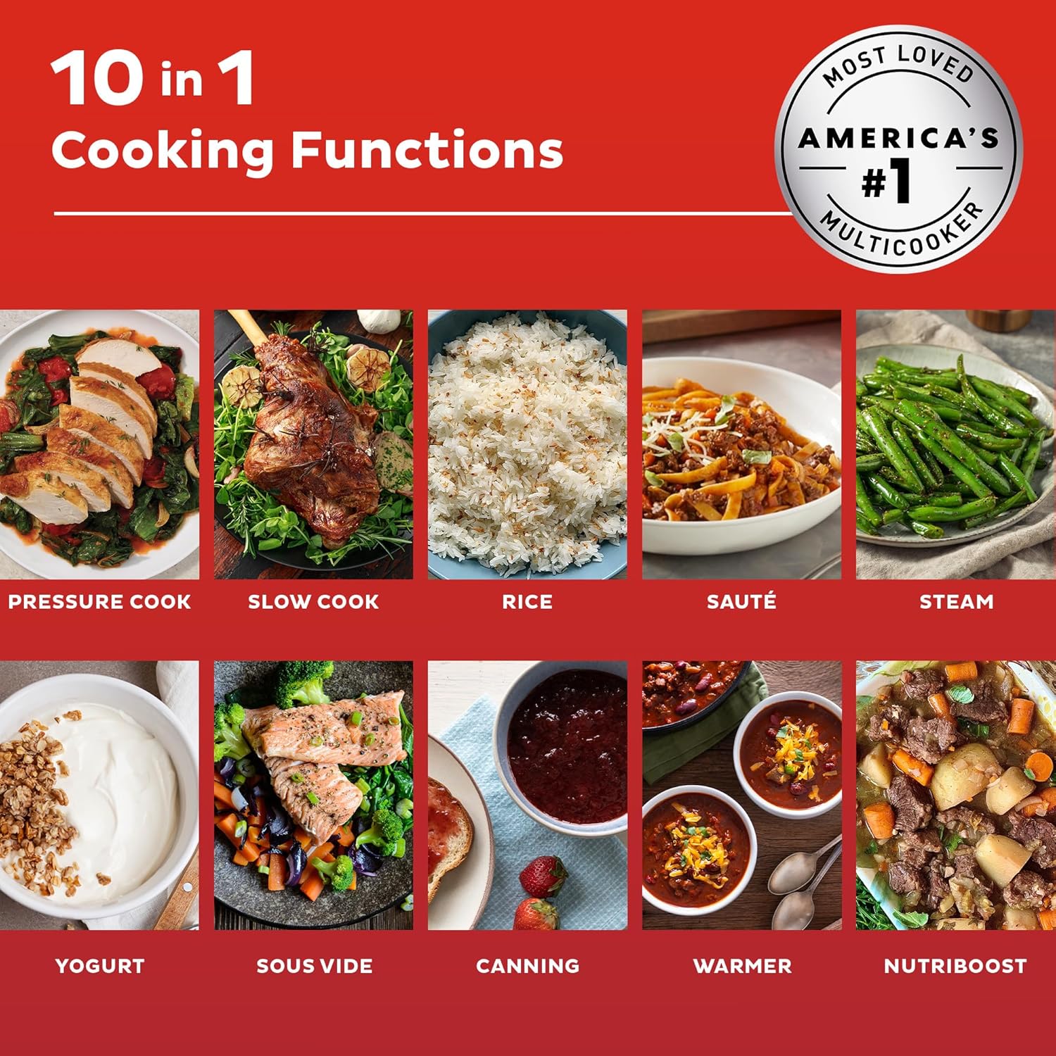 Instant Pot Pro Plus Wi-Fi Smart 10-in-1, Pressure Cooker, Slow Cooker, Rice Cooker, Steamer, Sauté Pan, Yogurt Maker, Warmer, Canning Pot, Sous Vide, Includes App with Over 800 Recipes, 6 Quart 2 Instant Pot Pro Plus Wi-Fi Smart 10-in-1, Pressure Cooker, Slow Cooker, Rice Cooker, Steamer, Sauté Pan, Yogurt Maker, Warmer, Canning Pot, Sous Vide, Includes App with Over 800 Recipes, 6 Quart - الصورة 2