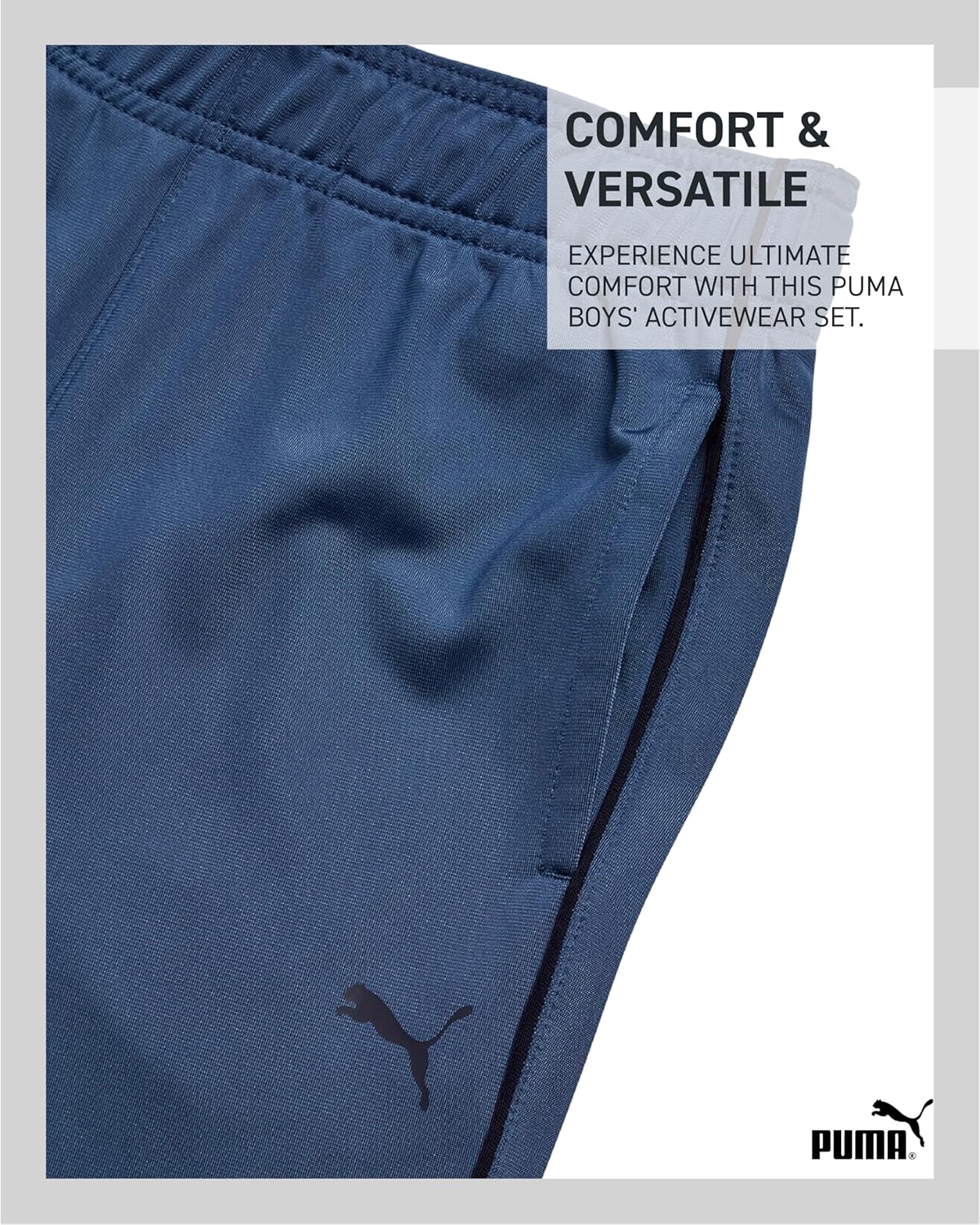 طقم سروال للأولاد - طقم ملابس رياضية من التريكو، سويت شيرت بسحاب وسروال رياضي اكتيف - طقم ملابس رياضية للأولاد من بوما، لعمر 4-16 عامًا، قطعتين 4 طقم سروال للأولاد - طقم ملابس رياضية من التريكو، سويت شيرت بسحاب وسروال رياضي اكتيف - طقم ملابس رياضية للأولاد من بوما، لعمر 4-16 عامًا، قطعتين - الصورة 4