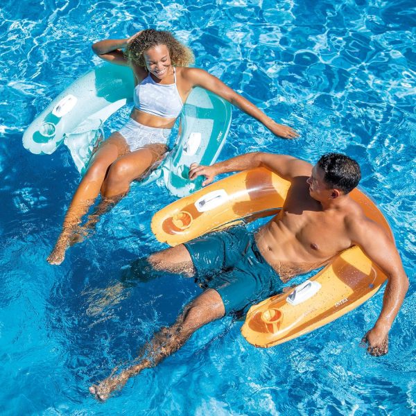 ⁦INTEX Sit'n Float aufblasbarer Poolsessel, halbtauchig, aufblasbar⁩ - الصورة ⁦3⁩