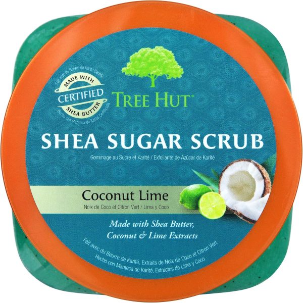 ⁦Tree Hut Shea Sugar Body Scrub Coconut Lime 18 oz⁩ - الصورة ⁦2⁩
