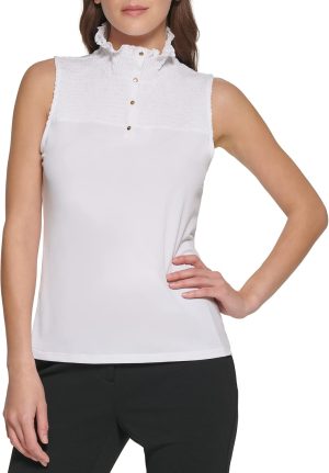 DKNY Women's Basic Essential Long Sleeve Knit Top