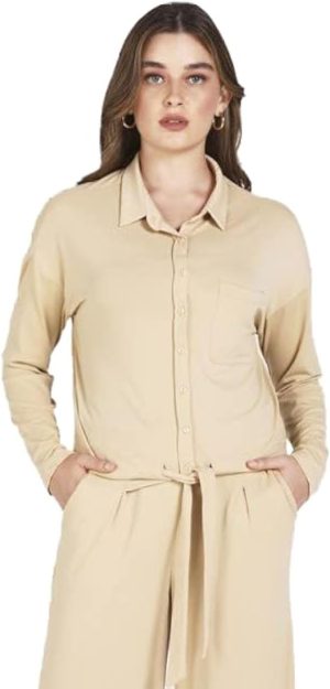 DRIP Women's Casual Front Tie Knothirt