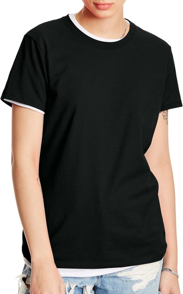 Hanes Women's Perfect-T Short Sleeve Cotton Crewneck T-Shirt