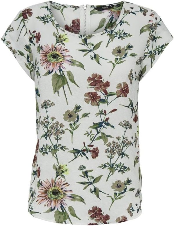 Only Women's ONLVIC S/S AOP PTM Blouse